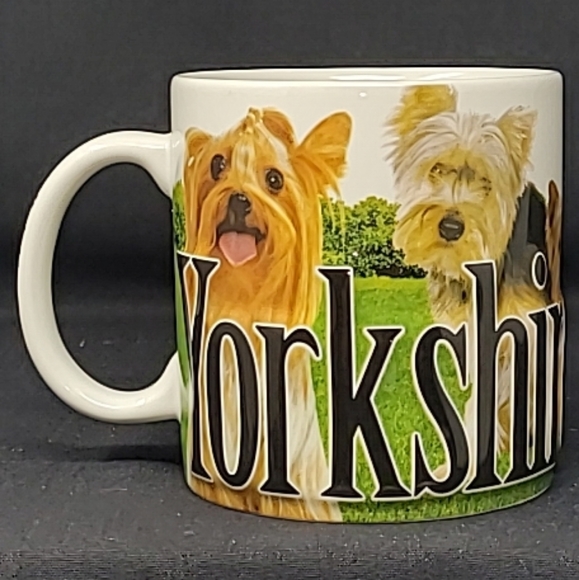 2011 AMERICA WARE "YORKSHIRE TERRIER" OVERSIZED COFFEE MUG - Picture 3 of 9